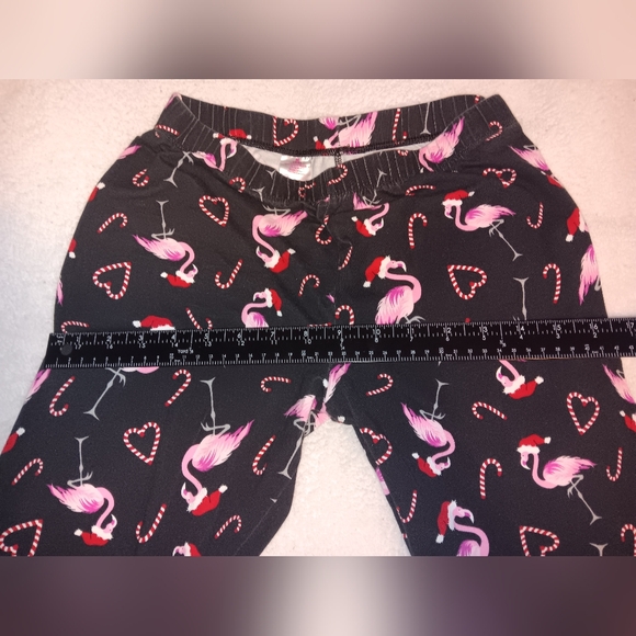No Boundaries Christmas Flamingo Leggings Pre-owned - Picture 5 of 6